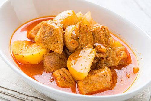 Thai curry with potatoes